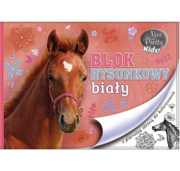 Blok na kreslenie s omaľovankou Nice and Pretty Kôň papier, 29x21 cm