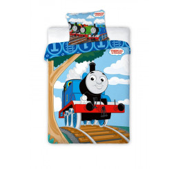 Obliečky do postieľky Mašinka Tomáš 100x135, 40x60