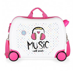 Detský kufrík Roll Road Music MAXI ABS plast, 50x38x20 cm, objem 34 l