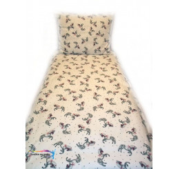 Obliečky Koníky biele