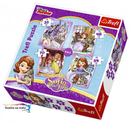 Puzzle Princezná Sofia prvá 4v1