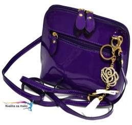 Crossbody kabelka fialová oblá