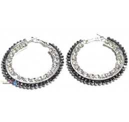 Elegantné náušnice kruhy strieborné