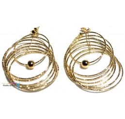 Náušnice Zlaté kruhy 2