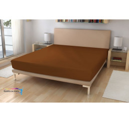 Jersey plachta EXKLUSIVE Tmavo Hnedá 90x200