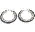 Elegantné náušnice kruhy strieborné
